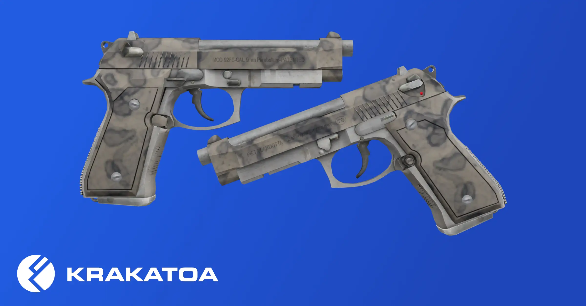 Krakatoa Dual Berettas Stained